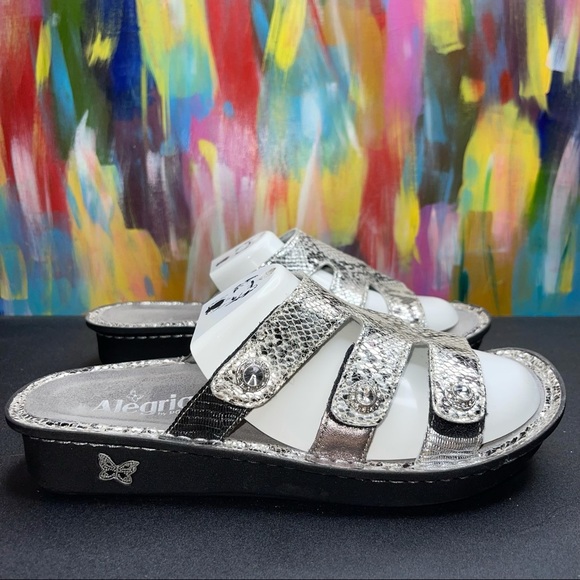 Alegria Venus Pewter Gleam Sandals - Picture 3 of 7